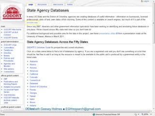 ©Elizabeth Geesey Holmes ■ EGHresearch@gmail.com