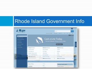 Rhode Island Government Info©Elizabeth Geesey Holmes ■ EGHresearch@gmail.com