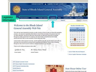 ©Elizabeth Geesey Holmes ■ EGHresearch@gmail.comLegislator Information