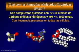 Composición química, Pequeñas Moléculas Orgánicas