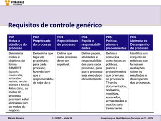 Requisitos de controle genérico




Márcio Moreira   3. COBIT – slide 96   Governança e Qualidade em Serviços de TI - GOV
 