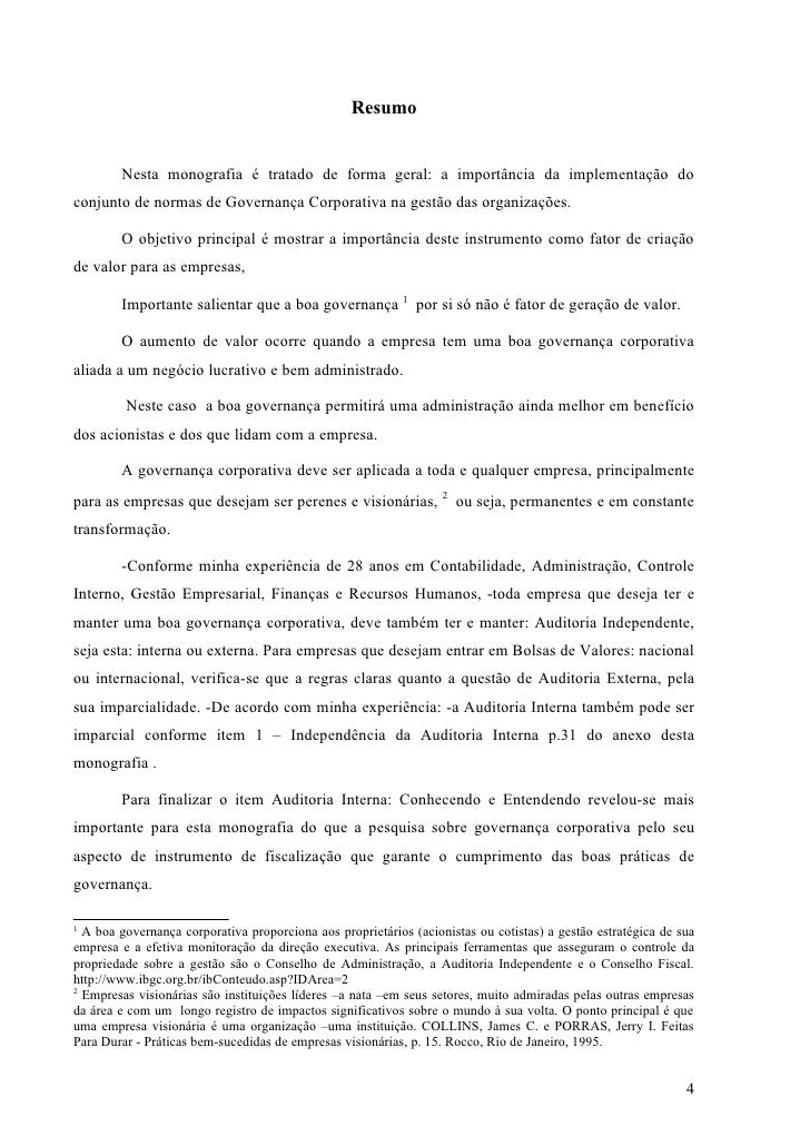 Governanca corporativa monografia