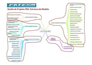 Gestão	
  de	
  Projetos	
  PMI-­‐	
  Estrutura	
  do	
  Modelo	
  
 