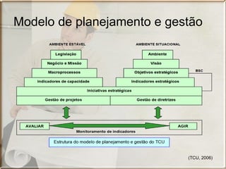 Modelo de planejamento e gestão




                            (TCU, 2006)
 