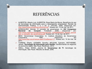 O que é Governança de TI?