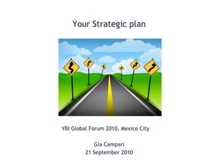 Your Strategic plan
YBI Global Forum 2010, Mexico City
Gia Campari
21 September 2010
 