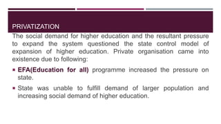 Governance of Higher education in India | PPTX