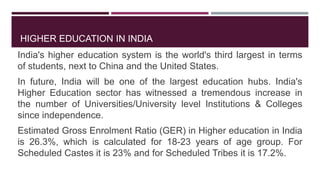 Governance of Higher education in India | PPTX