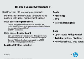 Open Source Governance at HP | PDF