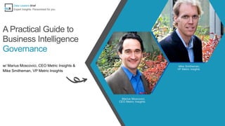 A Practical Guide to Business Intelligence Governance | PPTX