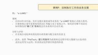 F ִйҵ֧Ԯ
 e-LAWS 

? 201610ּ֧ԮƳɵҵġe-LAWSϵͳʽͶʹá
? ֻҪҪʹõĴʻϵͳ֮Уʹ߶ĸӦ
޸ĵġ޶ġ֪ڸϵͳԶɡ

? ʵԶ͸ЧԴ䷽
? ⣬ȻPoliTech齫ΪƶеĴAi
õãóͣڹ˼Ľ׶
 