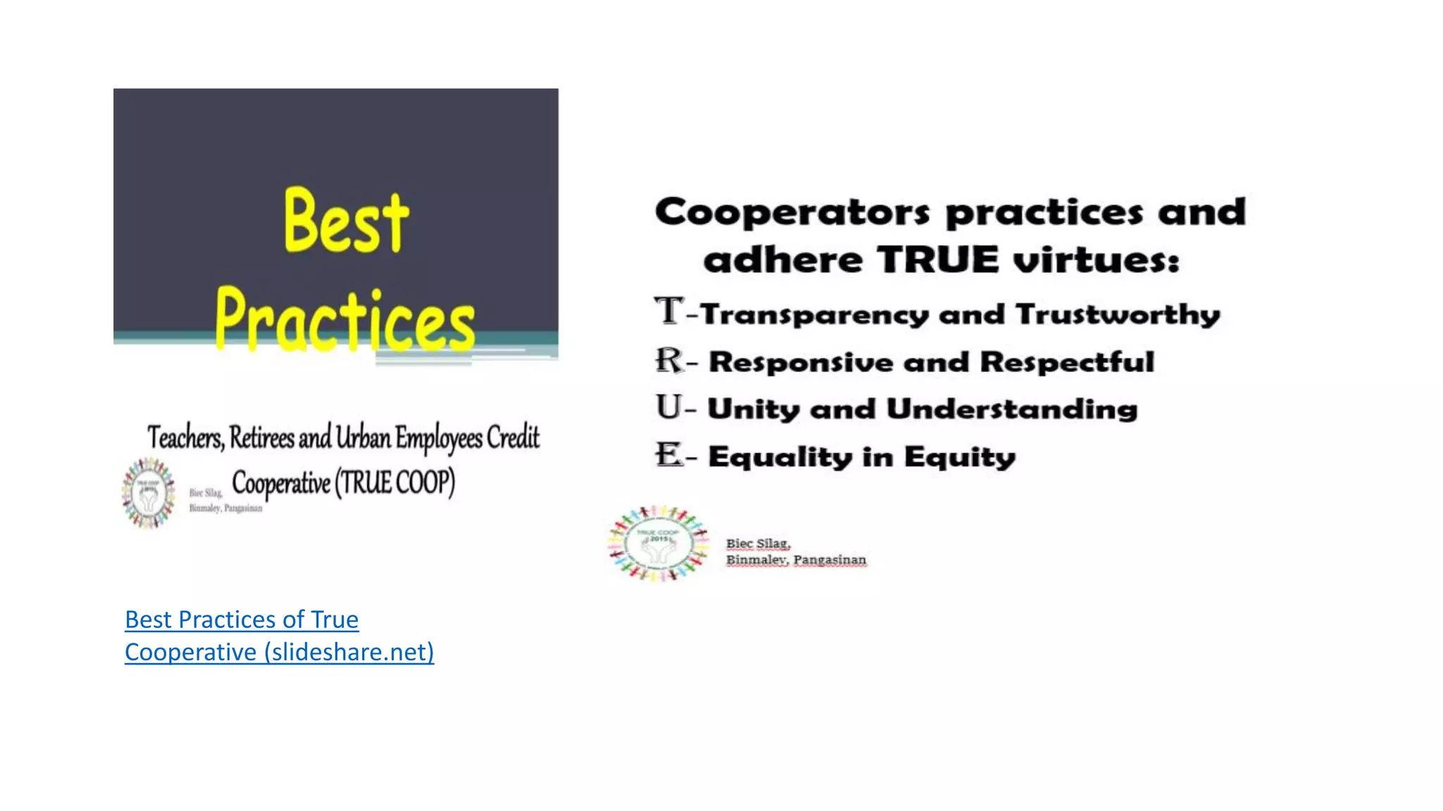 Best Practices of True
Cooperative (slideshare.net)
 