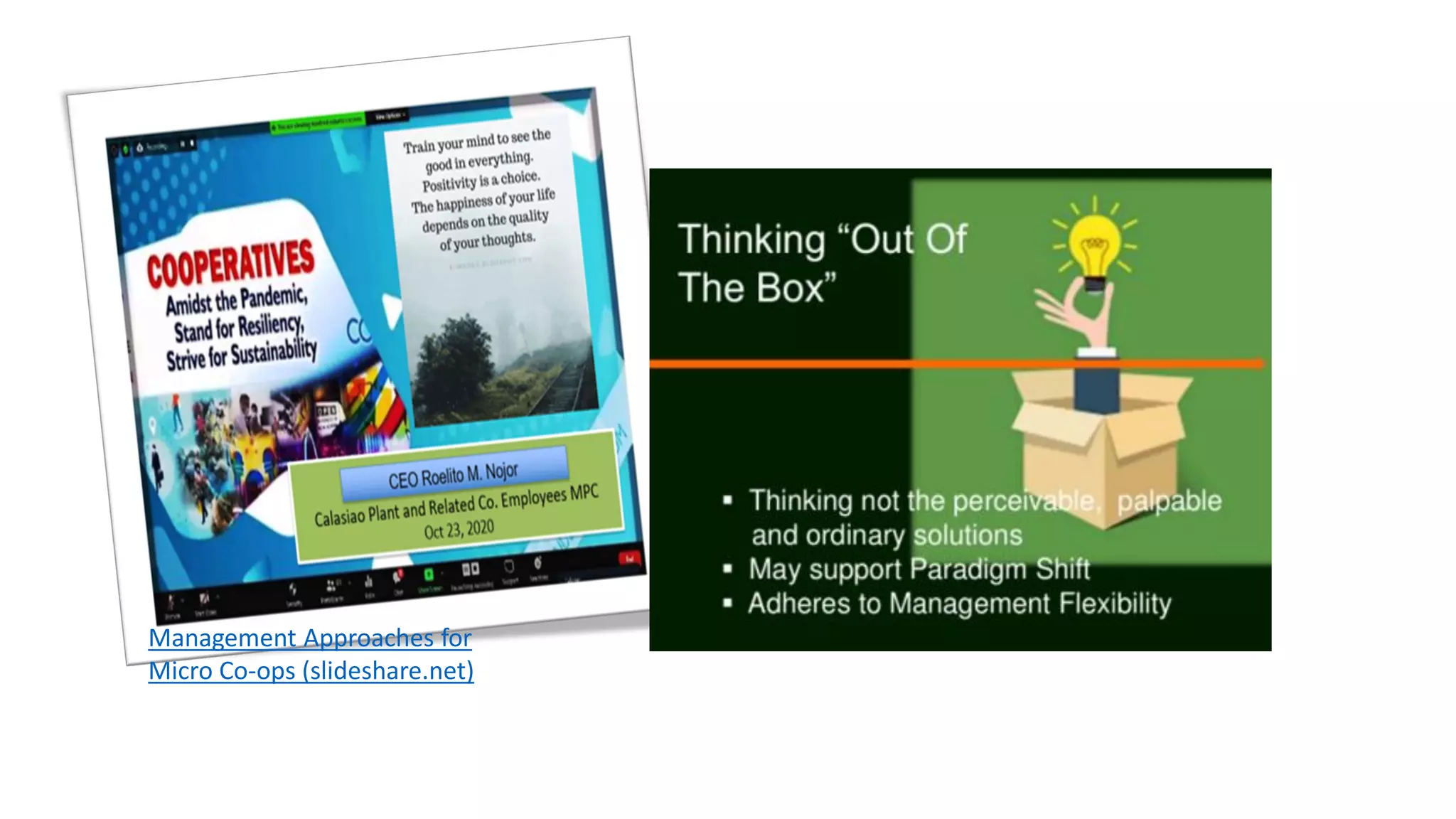 Management Approaches for
Micro Co-ops (slideshare.net)
 