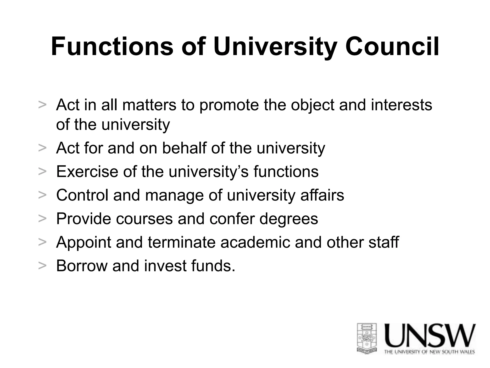 GovernanceWhat is it?The stewardship of an organisation in terms of the way it is directed and controlled. 
