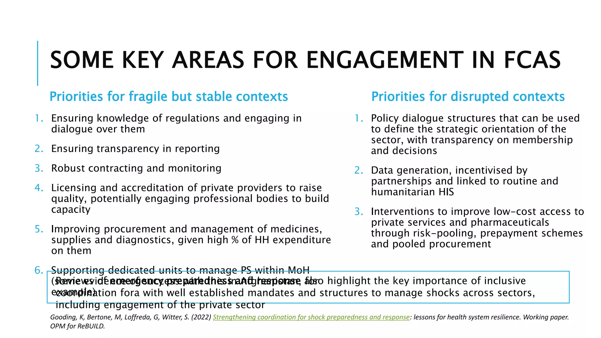 Governance, health system strengthening and the private sector | PPTX