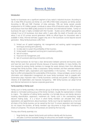 Governance Mechanisms That Work In A Family Business