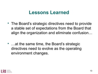 Strategic Policy Governance – a System That Works for Publicly-Elected ...