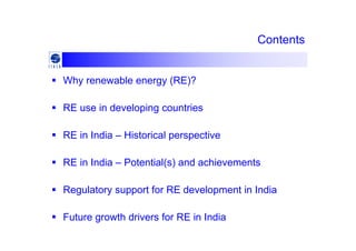 Opportunities and challenges for renewable energy policy in India | PDF