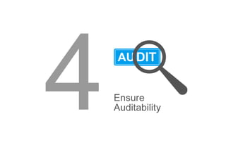 Ensure Auditability
 