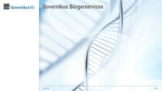 Governikus Bürgerservices
13.03.2015 Seite 1
 