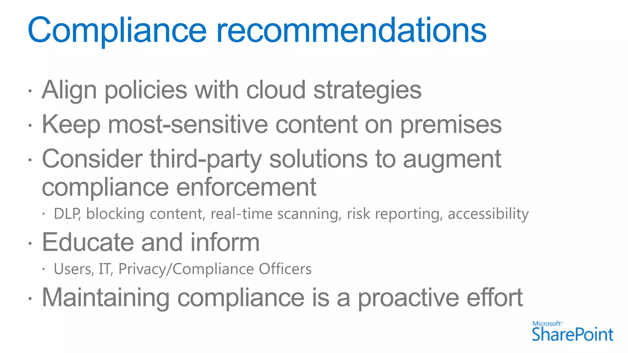 Governing and managing hybrid SharePoint environments