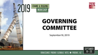GOVERNING
COMMITTEE
September18, 2019
 
