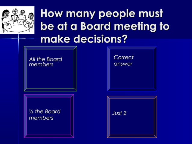 Governing document quiz blank template PPT