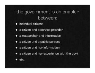 Government 2.0: architecting for collaboration
