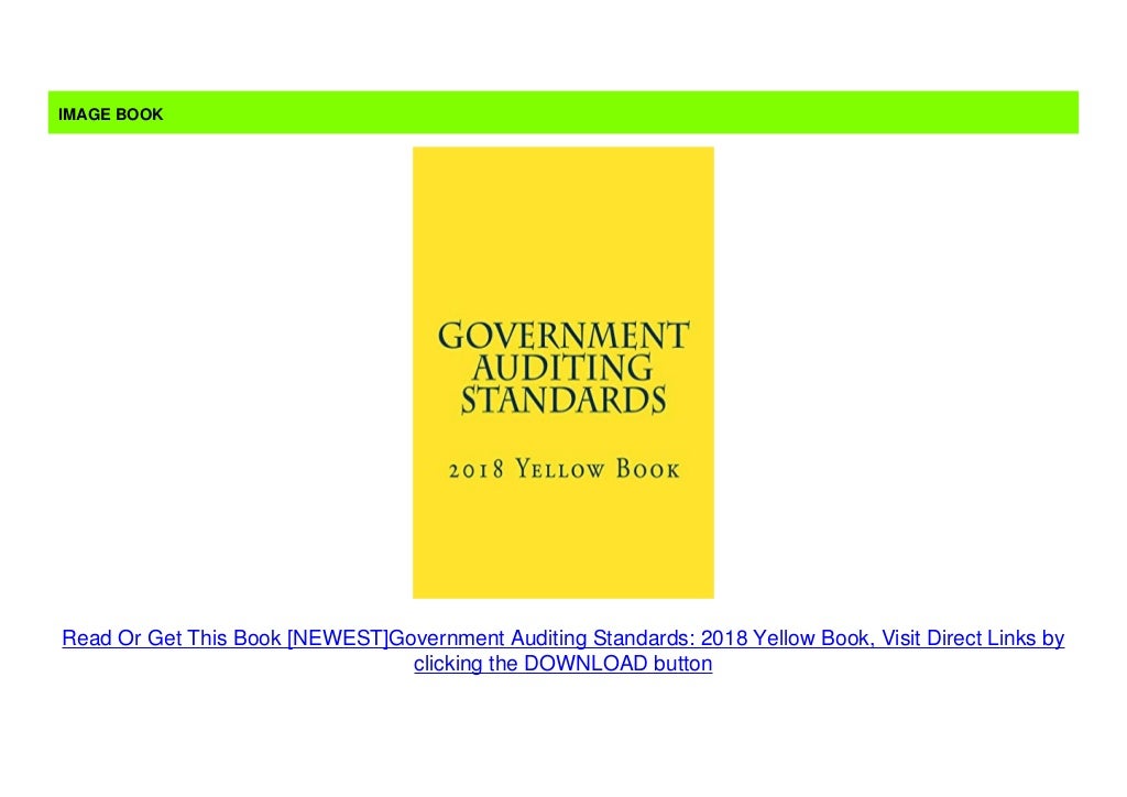 [NEWEST]Government Auditing Standards 2018 Yellow Book