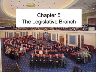 Chapter 5 
The Legislative Branch 
 