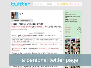 a personal twitter page 