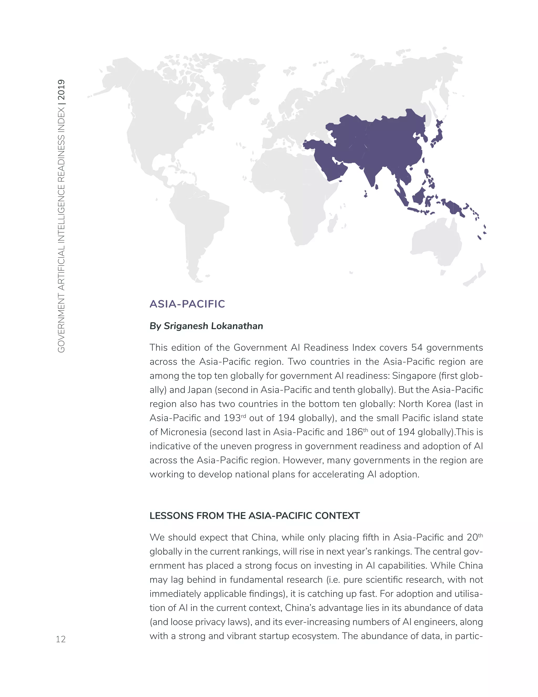 Government Artificial Intelligence Readiness Index | PDF