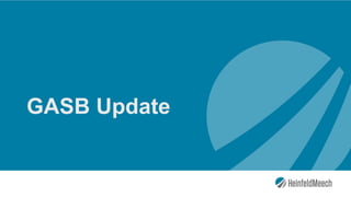 GASB Update
 