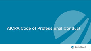 AICPA Code of Professional Conduct
36
 