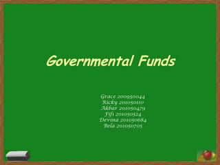Governmental Funds

       Grace 200950044
        Ricky 201050110
       Akbar 201050479
         Fifi 201050524
       Devina 201050684
        Bela 201050705
 