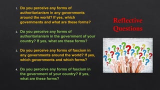 Democracy, Autocracy, & Other Governmental Systems