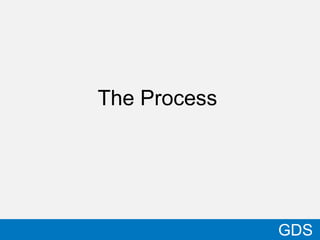 33
GDS
The Process
 