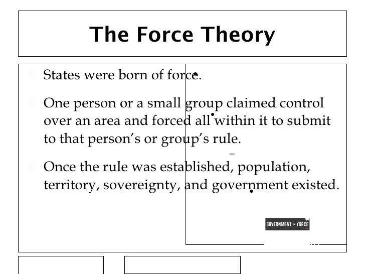 force theory of origin of state slideshare