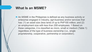 Government Stimulus Program for MSMEs | PPTX