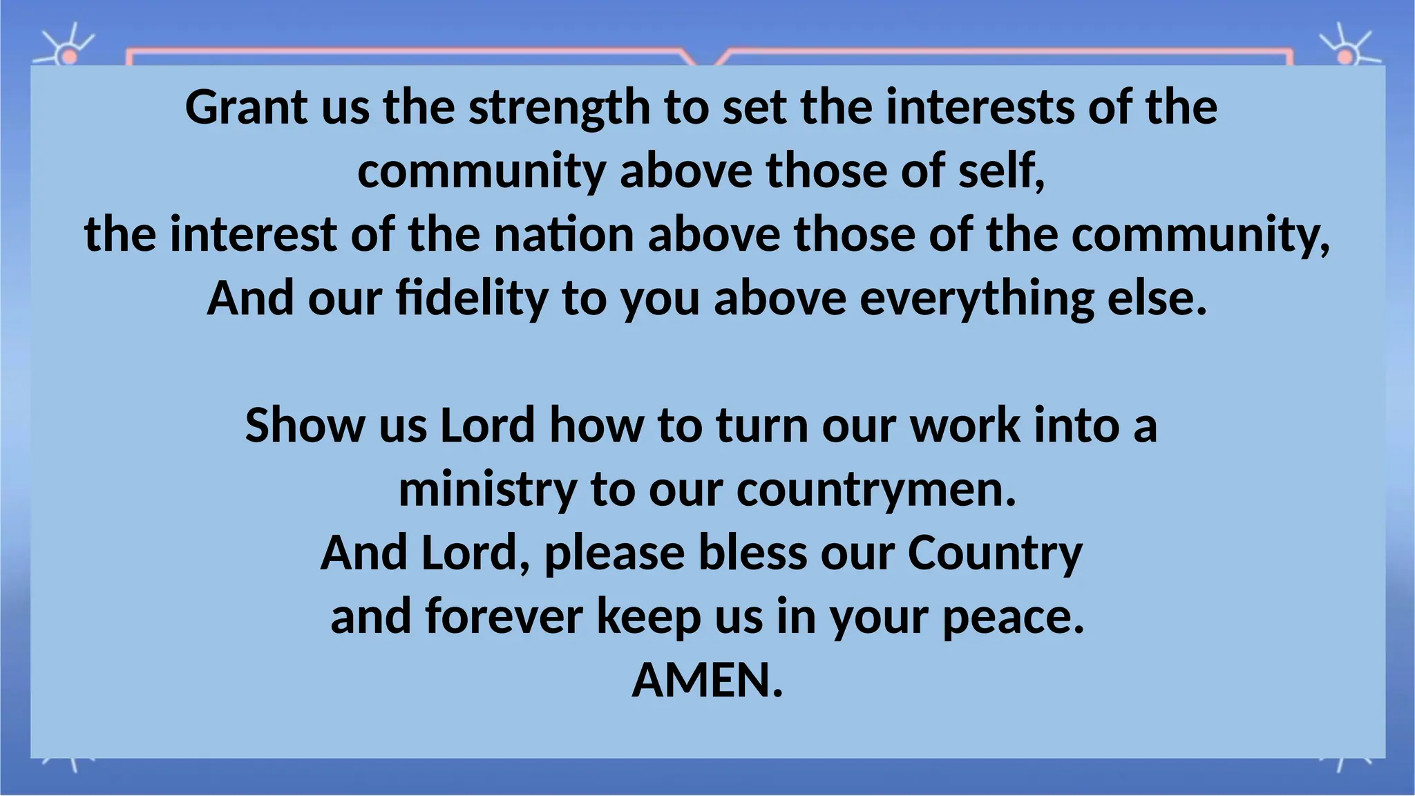 Government Employees Prayer Requesting protection for government ...