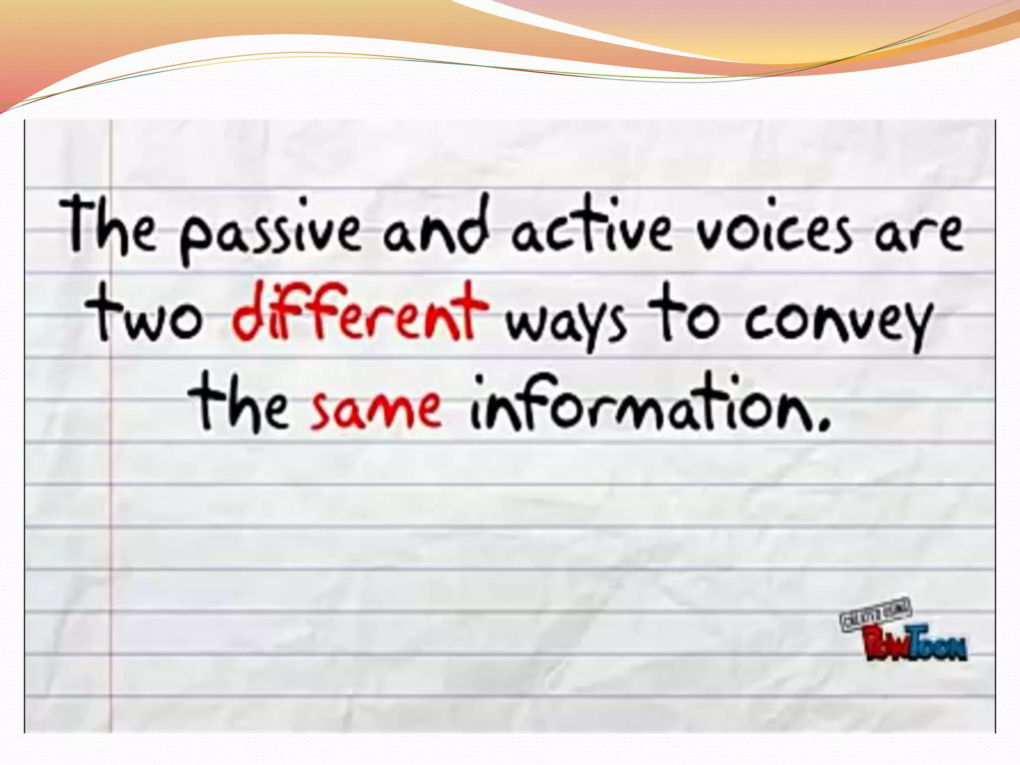 Presentation on Passive Voice