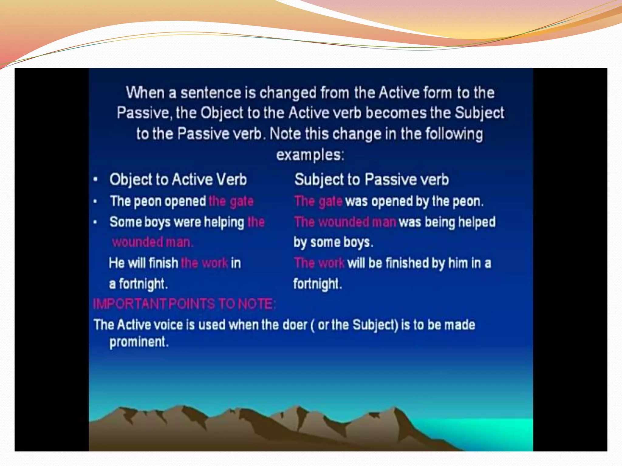 Presentation on Passive Voice