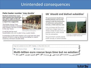 Unintended consequences