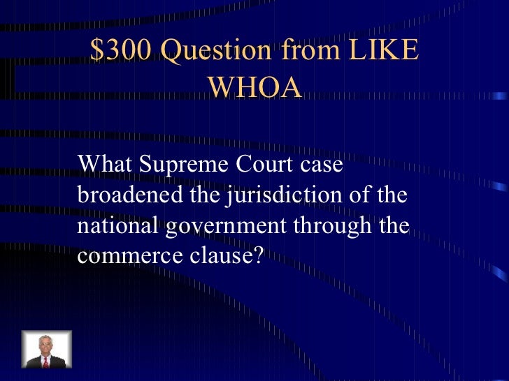 The supreme court final jeopardy Clearance