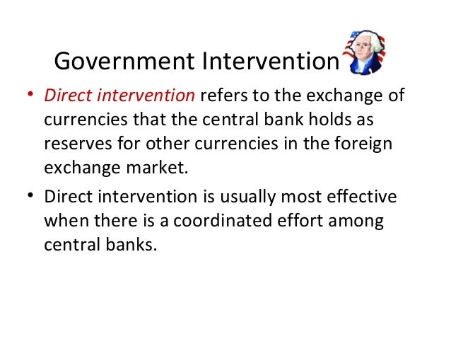 Government Influence On Exchange Rate - 