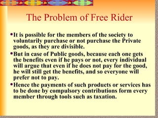 Free Rider Problem Government Definition Government intervention | PPT