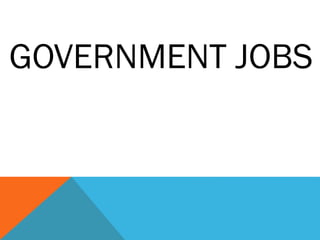 GOVERNMENT JOBS
 