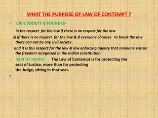 CONTEMPT OF THE COURT | PPTX