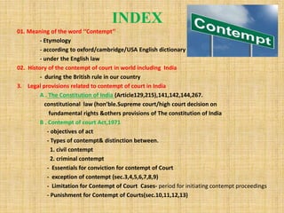 CONTEMPT OF THE COURT | PPTX