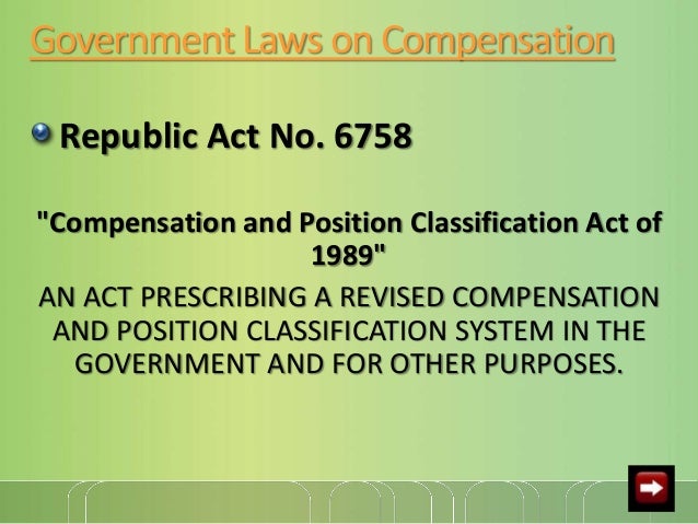 laws and regulations influencing total compensation To explain how certain laws and regulations affect total compensation in continue reading examples of laws and regulations influencing total compensation. laws and regulations influencing total compensation To explain how certain laws and regulations affect total compensation in continue reading examples of laws and regulations influencing total compensation.
